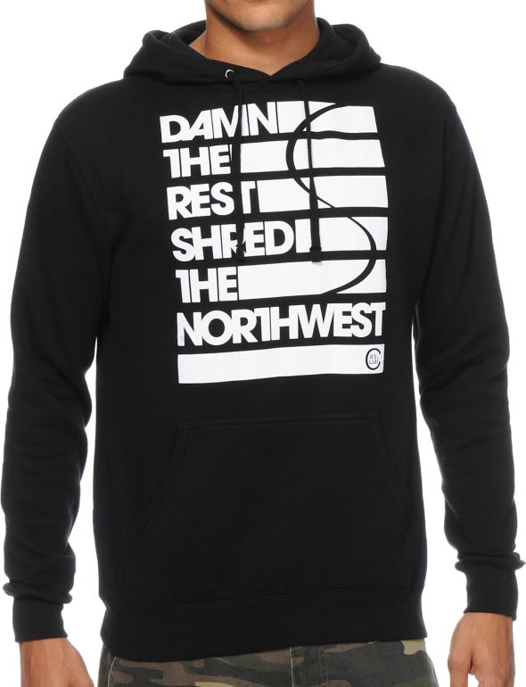 Casual Industrees Damn The Rest Black Pullover Hoodie