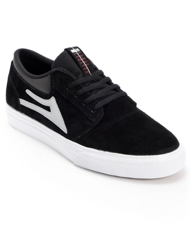 Lakai Griffin Black & White Suede Skate Shoe