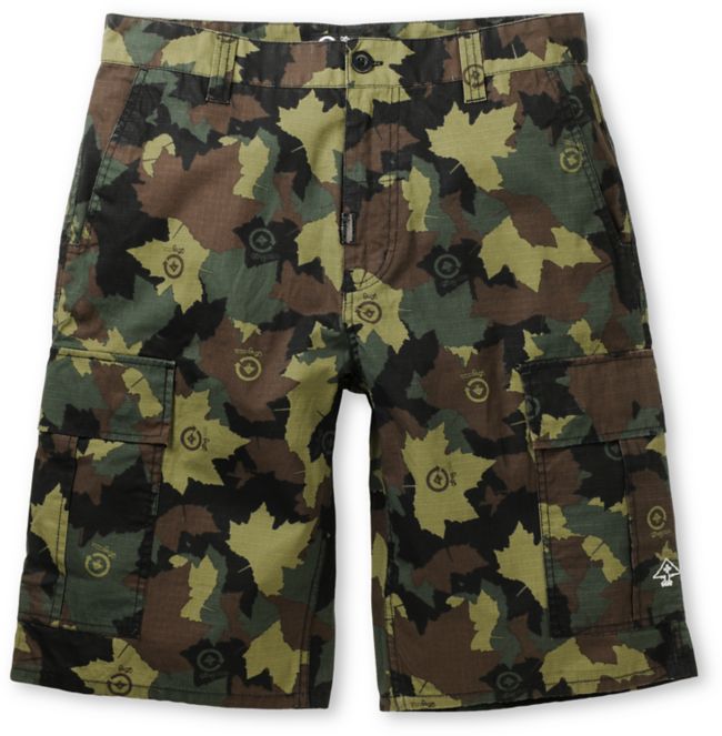 LRG CC Olive Ripstop Camo Cargo Shorts