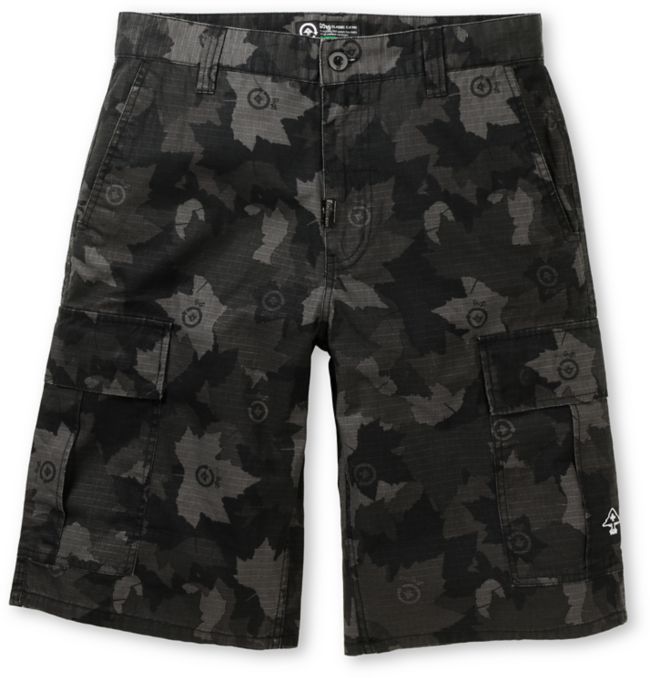 LRG CC Black Ripstop Black Cargo Shorts