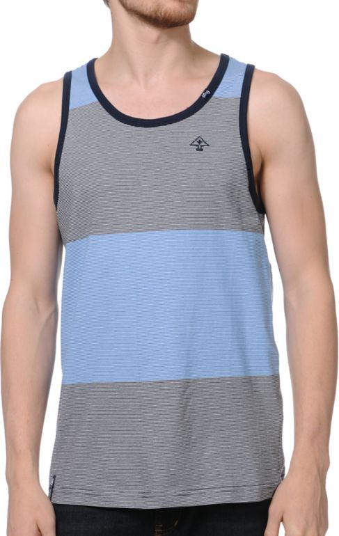 LRG CC Striped Navy Tank Top