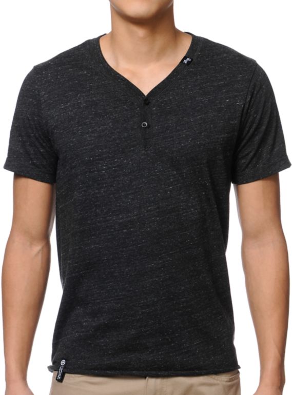 LRG CC Y Neck Henley Shirt
