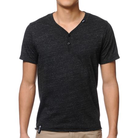 LRG CC Y Neck Henley Shirt