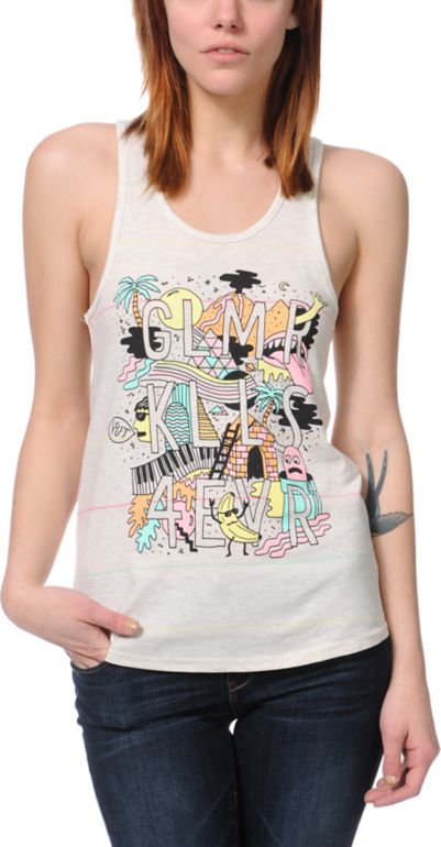 Glamour Kills Yuttacular Stripe Racerback Tank Top