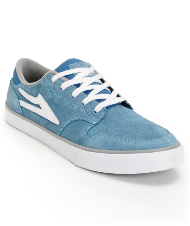 Lakai Carroll 5 Blue & Grey Suede Skate Shoe