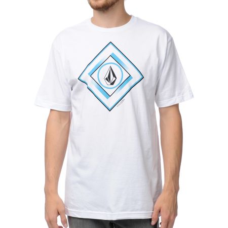 Volcom Gee Square White Tee Shirt