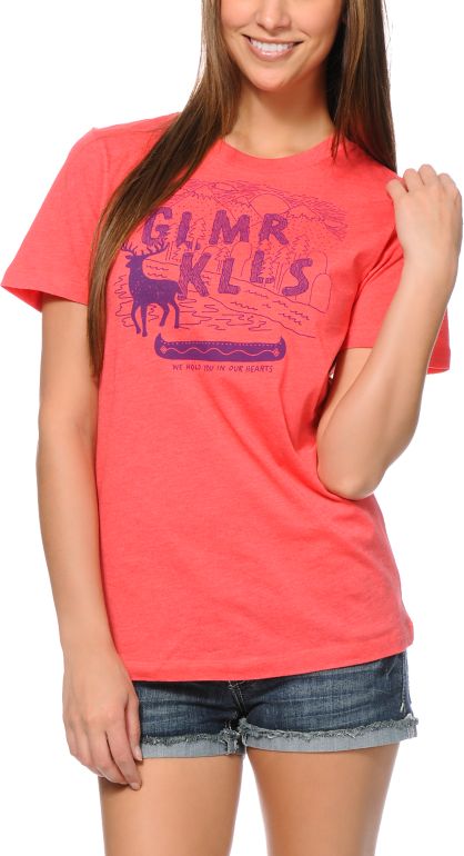Glamour Kills Salute Your Shorts Pink Tee Shirt
