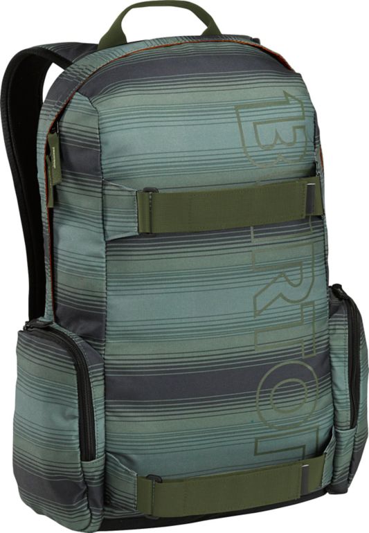Burton Emphasis Green Ombre Stripe Skate Backpack