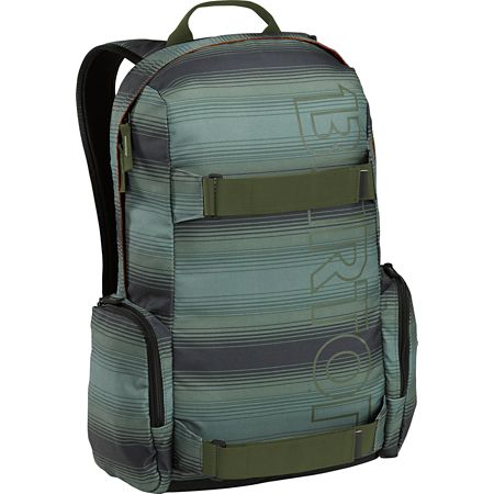 Burton Emphasis Green Ombre Stripe Skate Backpack