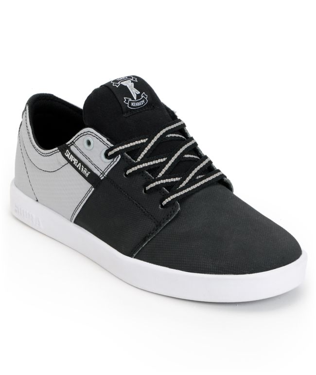Supra TK Stacks Black & Silver Raptor Tuf Shoe