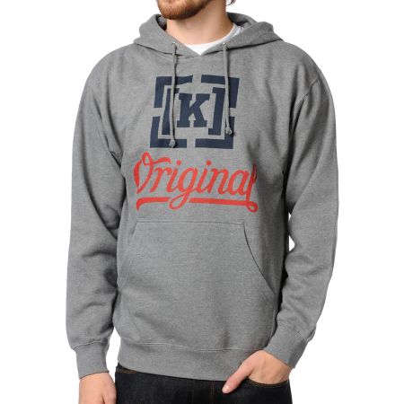 KR3W Original 4 Charcoal Pullover Hoodie