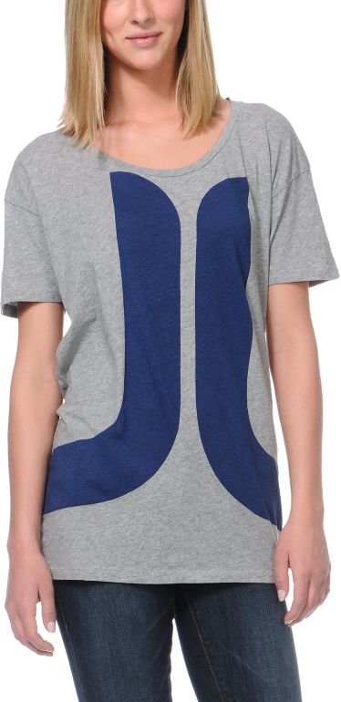 WeSC Girls Biggest Icon Heather Grey Tee Shirt