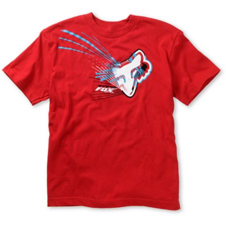 Fox Boys Spillage Red Tee Shirt