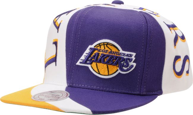 NBA Mitchell And Ness Lakers Swirl Purple Snapback Hat