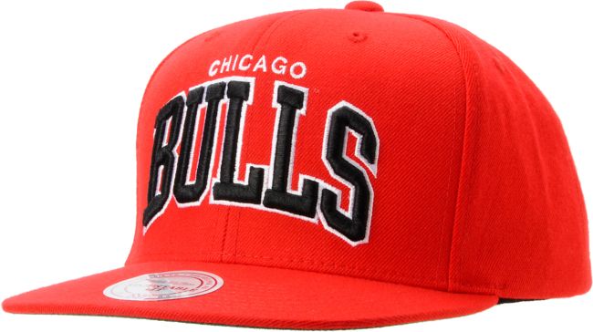 NBA Mitchell And Ness Chicago Bulls Red Arch Snapback