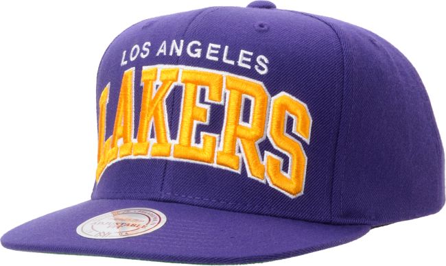 NBA Mitchell And Ness LA Lakers Purple Snapback Hat