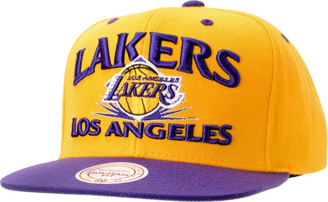NBA Mitchell and Ness Lakers Grand Arch Snapback Hat