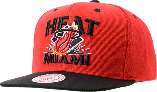 NBA Mitchell and Ness Heat Grand Arch Snapback Hat