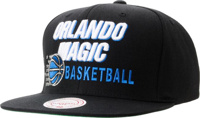 NBA Mitchell And Ness Orlando Magic Blocker Black Snapback Hat