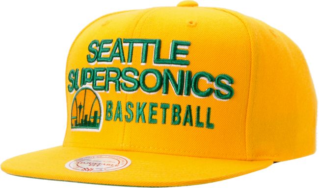 NBA Mitchell And Ness Seattle Supersonics Blocker Snapback Hat