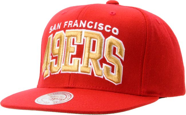NFL Mitchell And Ness San Francisco 49ers Red Arch Snapback Hat