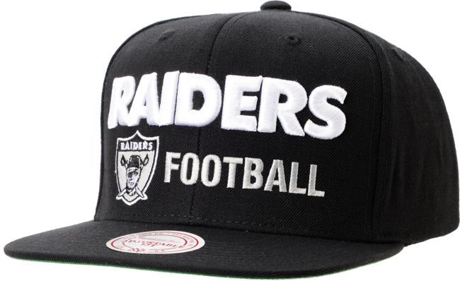 NFL Mitchell and Ness Oakland Raiders Blockers Black Snapback Hat