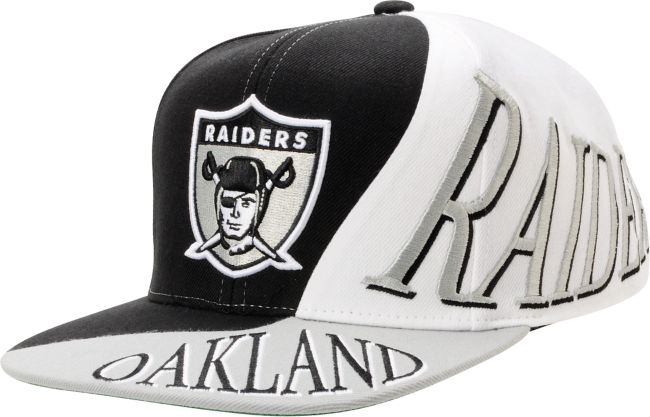 NFL Mitchell And Ness Oakland Raiders Skew Snapback Hat