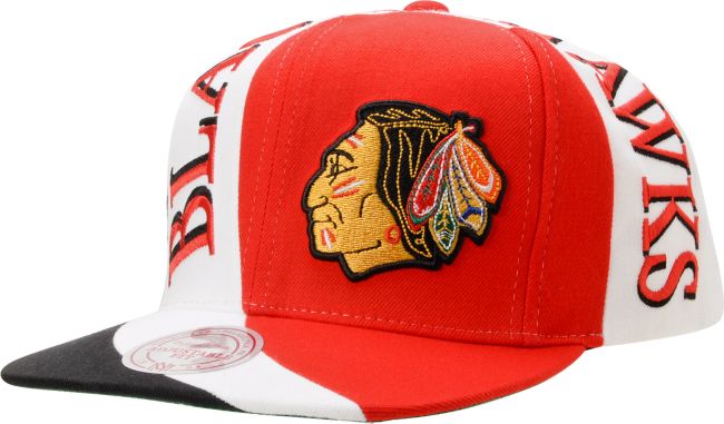 NHL Mitchell And Ness Chicago Blackhawks Swirl Snapback Hat
