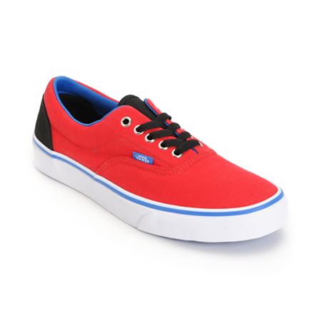 Vans Era Red, Blue, & Black Canvas Shoe
