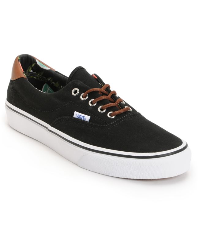 Vans Era 59 Black & Aloha Print Canvas Shoe