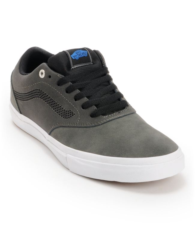 Vans Euclid Charcoal & Black Suede Skate Shoe
