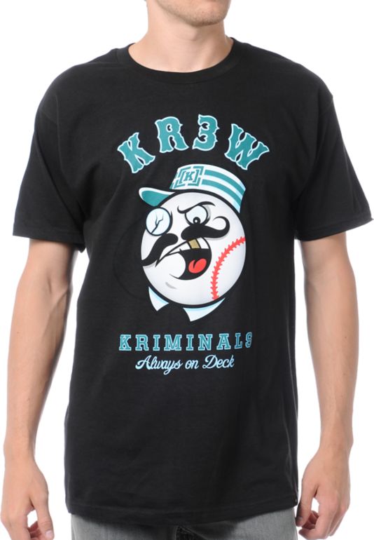 KR3W Kriminals Black Tee Shirt