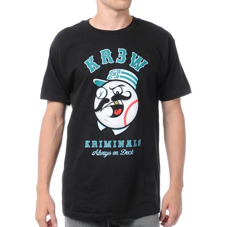 KR3W Kriminals Black Tee Shirt