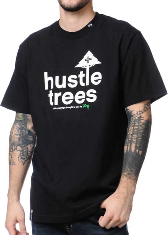 LRG CC Four Black & White Tee Shirt