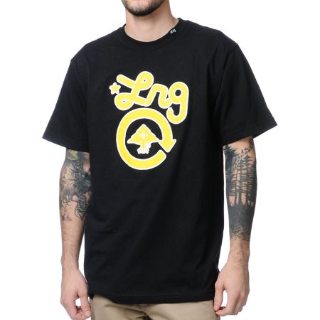 LRG CC One Black & Yellow Tee Shirt