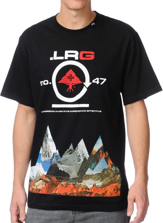LRG Rugged Alpine Black Tee Shirt