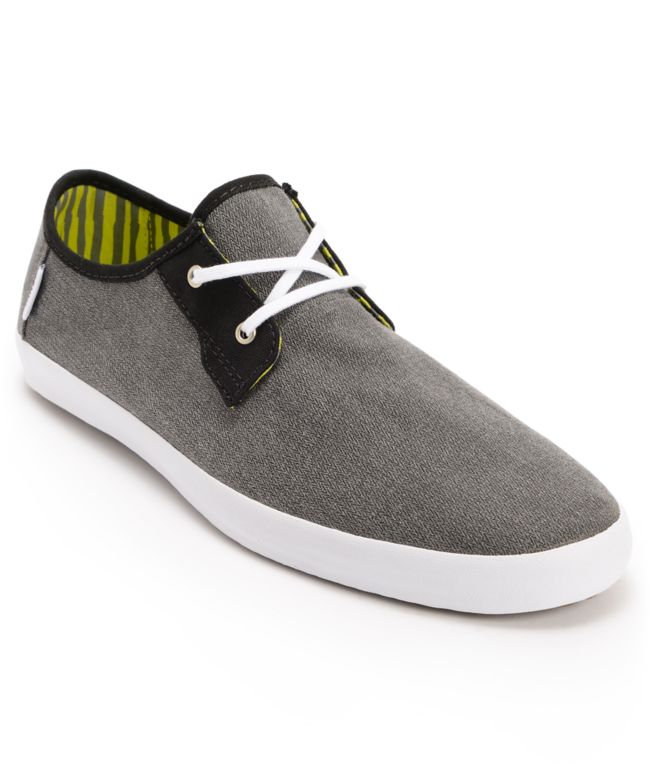 Vans Michoacan Grey Herringbone Slip On Shoe