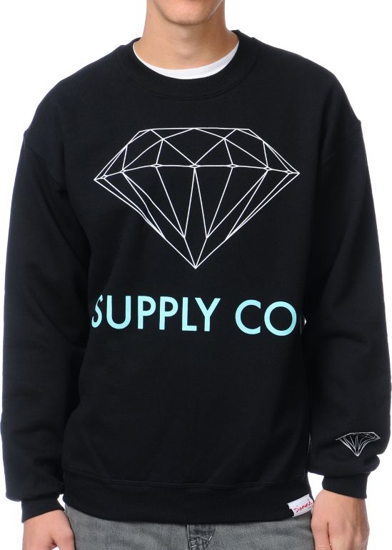 Diamond Supply Co. Black Crew Neck Sweatshirt