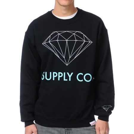 Diamond Supply Co. Black Crew Neck Sweatshirt