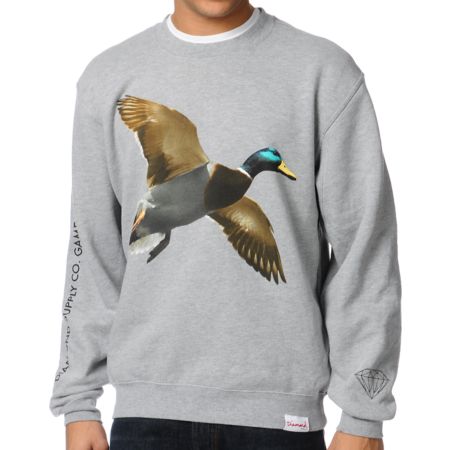Diamond Supply Game Association Pt. 2 Grey Crew Neck Sweatshirt