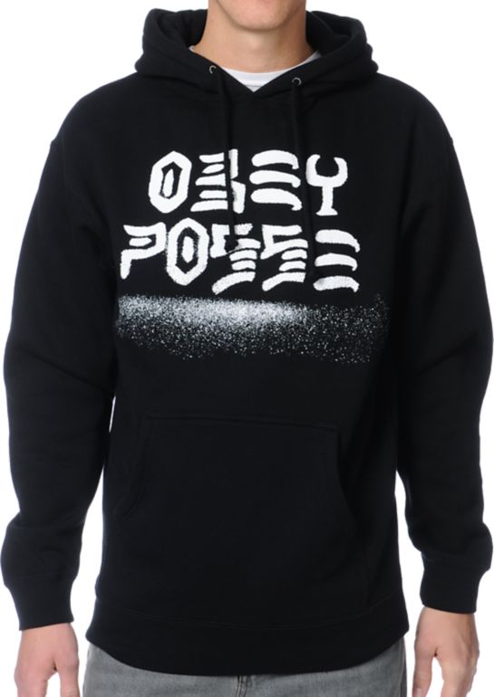 Obey Destroy Stencil Black Pullover Hoodie