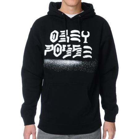 Obey Destroy Stencil Black Pullover Hoodie