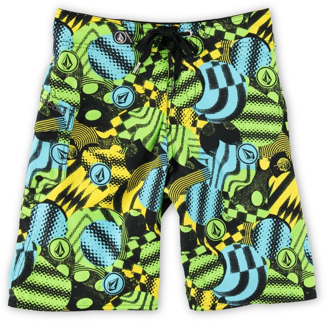 Volcom Boys Maguro Circles Green Board Shorts