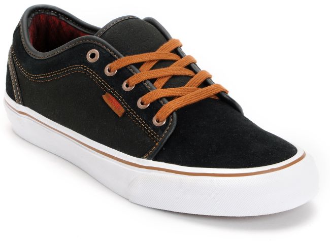 Vans Chukka Low Black & Flannel Canvas Skate Shoe