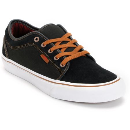 Vans Chukka Low Black & Flannel Canvas Skate Shoe