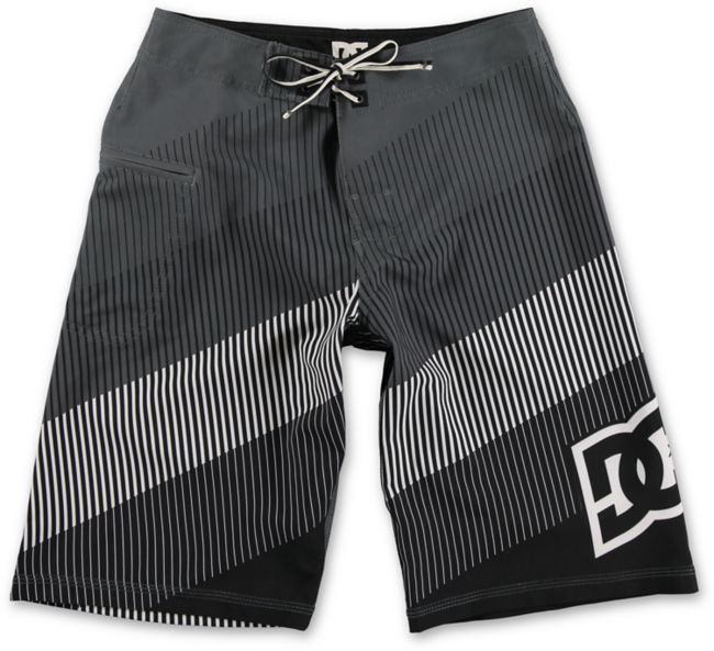 DC Brap Black Stripe Boys Board Shorts