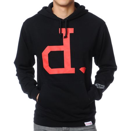 Diamond Supply Big Unpolo Black Pullover Hoodie