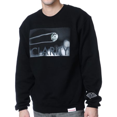 Diamond Supply Clarity Black Crew Neck Sweatshirt