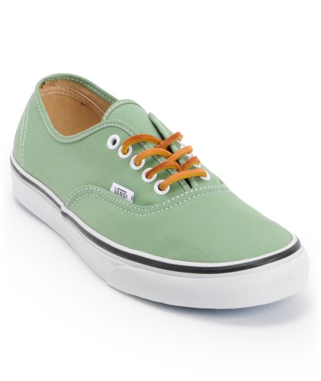 Vans Authentic Twill Shale Green & True White Shoe
