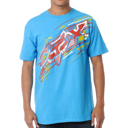 Fox Flare Turquoise Tee Shirt
